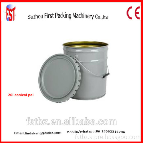 Tin Plate Painting Pail Barrel Steel Bucket Making Machine